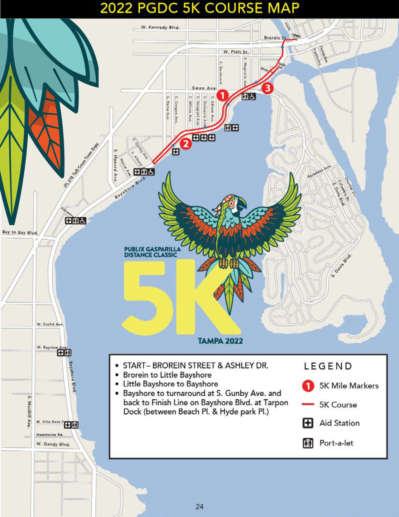 5K Course Info Run Gasparilla