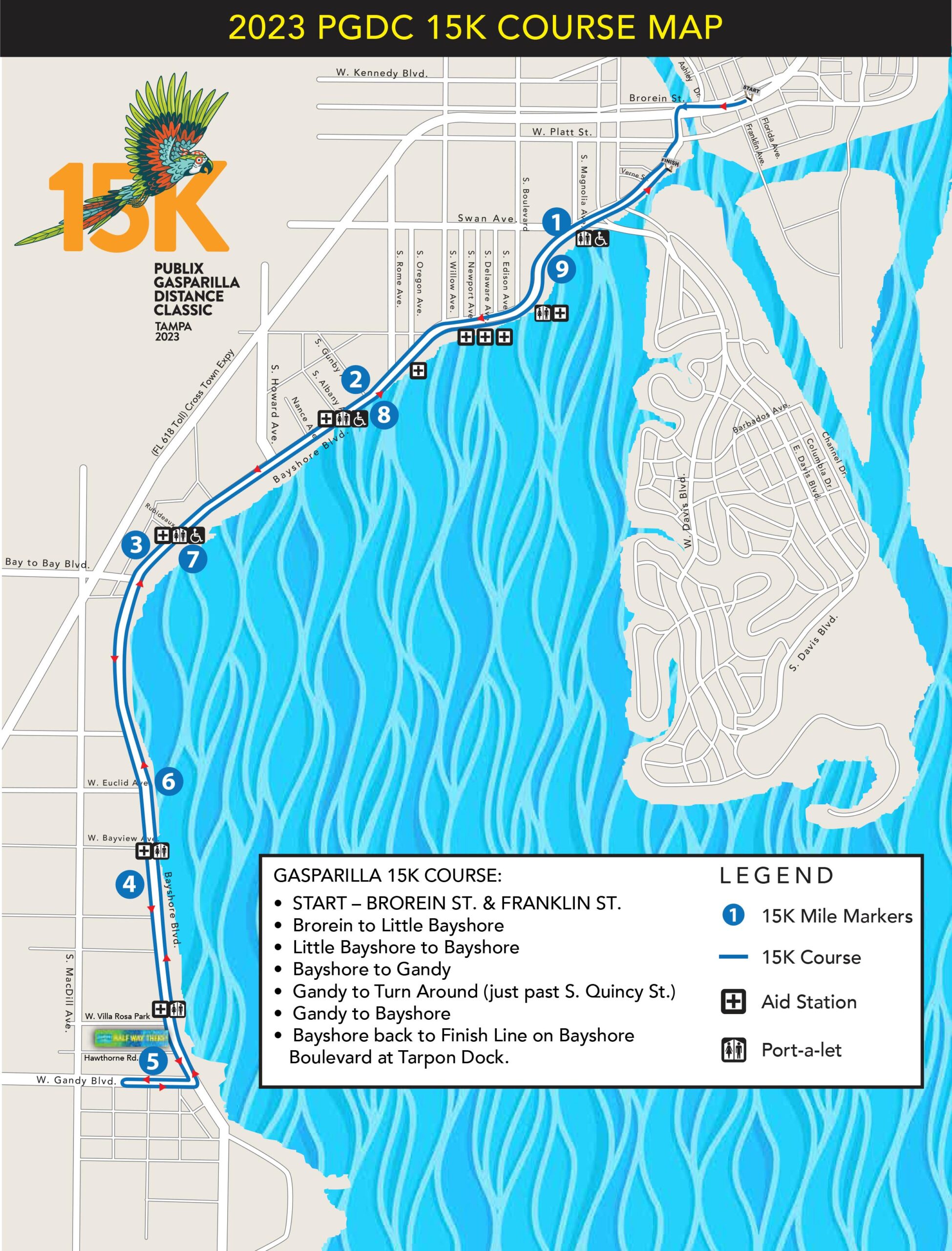 15K Course Info Run Gasparilla